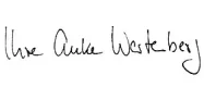 {{Unterschrift von}} Anke Wartenberg